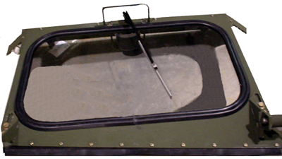 military windshield assembly